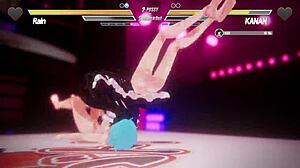 Lesbian battle 7 unfolds with intense anal fisting and passionate fingering between two horny women