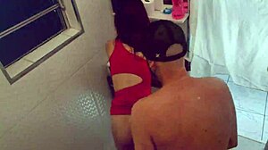 Stranger sneaks into disco women's bathroom and starts fucking the married amateur