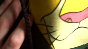 Milk fills wet student panties in abandoned house for cash