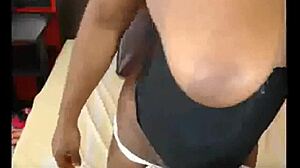 ebony camgirls start lively show on atlcamsluts com with intriguing dildo play