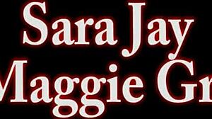 Lesbian Kissing and Finger Fucking with Sara Jay's Big Tits and Pussy