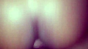 oh wow, how does this ebony babe with a big ass handle that light-skinned dick so deep?!