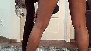 hot college girl showing you yoga positions you have never seen before 😍