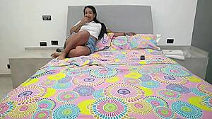 I invited my best friend over for Netflix but she ended up licking my tits and we had hot lesbian sex