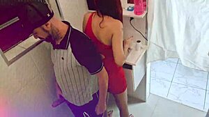 Stranger sneaks into disco women's bathroom and starts fucking the married amateur