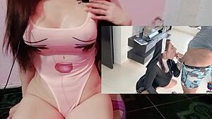 Hot religious babe Yinileon gets pounded hard in her ass during anal creampie orgasm!