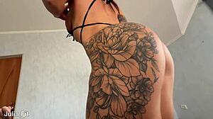 Hey, this hot sporty Brazilian anal slut takes it from ass to mouth. she's riding passionately with creampie and farting in homemade close-up