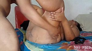 Amateur Latina BBW Bent Over for Rough Anal Doggystyle in Fat Ass