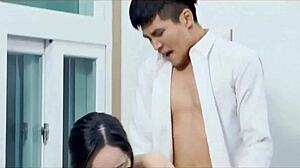 In the school mistress 2017 a passionate sex scene unfolds with the korean teacher