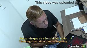 my wife and this hung nephew-like guy with jumbo cock keep going wild. part 3 of brazilian cuckold taboo with small tits blonde