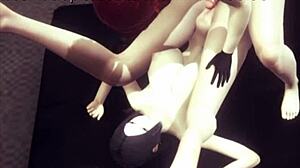 In this story, a Japanese woman with big tits engages in intense sex scenes.