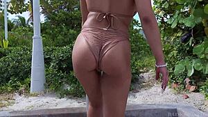 i crave getting picked up by jules in miami as latina honey kira perez for outdoor facial fun