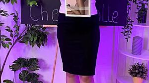 i feel so sexy dancing in big tits lingerie with nylon pantyhose and heels at the club