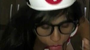 Oh man, this latina nurse at the hospital is like, totally young and handling patients... wait, what was I saying?