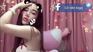 I watch bigo show cam with sexy asian girl showing huge natural tits live