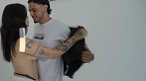 colombian model takes producers indecent proposal leading to huge cock creampie in cute babe casting