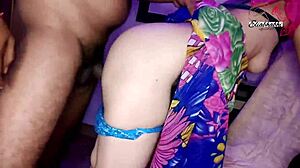 Indian Maid Lured With Salary Increase for Intimate Close-Up Encounter in Bent Over Doggystyle Position