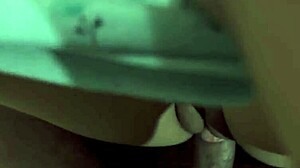 Desi bhabhi engages in rough bedroom activities with tight hairy pussy and creampie finish