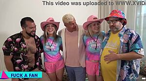 Rebel Rhyder and Lana Analise Spitroasted Hard in Sloppy Cum Swapping Contest