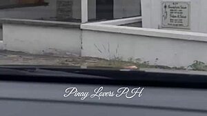 Viral pinay-student sträcks av lärare i kyrkogårdslek.