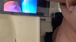 Before work, he casually sets up for a quick solo masturbation tribute session in the quiet morning.