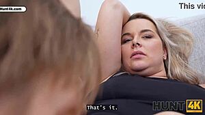 Lesbian explores sensual pleasures by fucking her new rich landlord in outdoor Czech pickup scene. Girlfriend watches in cuckold excitement.