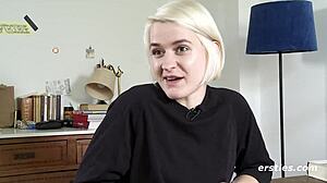 luisa experiences a powerful squirting orgasm in her solo session, drenching everything around her with intense pleasure.