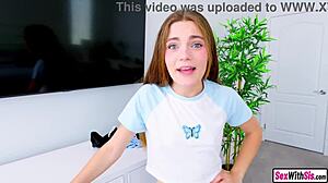 Tiny Teen 18+ Stepsister Takes Everything From Her Big Dick Stepbro