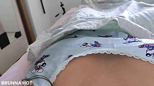 Woke up horny and fingered my pussy until I came in bed.