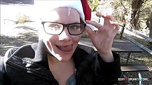 christmas cumshot compilation with milfs getting facial and ass cum loads