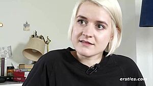 luisa experiences a powerful squirting orgasm in her solo session, drenching everything around her with intense pleasure.