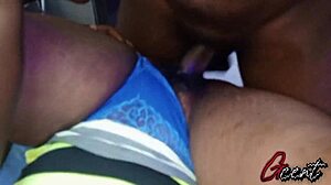 big ass friend arrives in short dress for wet pussy riding