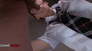 Sultry Jav Star Moe Sakura Gives Passionate Blowjob In School Uniform