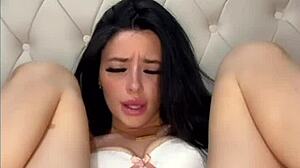 Slutty American exchange student, you think fingering yourself to squirting orgasm on webcam is hot?
