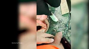 omg 😈 this young 18+ colombian farm woman milks my cock after i paid her for it