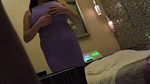 Japanese pregnant busty milf treasure video shows her huge natural tits and saggy boobs. She's beautiful with asian curves and balloon belly 😍