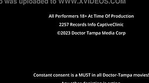 What happens behind the scenes with uniform testing in white coveralls face coverings and assorted gloves for daddy POV?