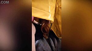 I found this little yellow raincoat with hood and rubber boots.