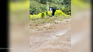 omg 😈 this young 18+ colombian farm woman milks my cock after i paid her for it