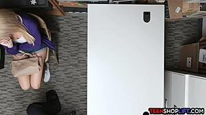 Big ass stealing teen 18+ caught in the act and now in trouble