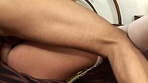 In this scene sexy babe India with big natural tits wore lingerie to tease her big cock partner. She got every inch deeply.