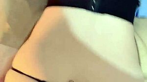 skinny asian wife with big ass and tattoos enjoys homemade pov in dorm bath with roommate