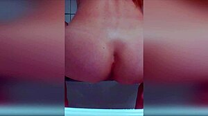 Anal slut uses enema for dirty ass cleanup before intense homemade fuck