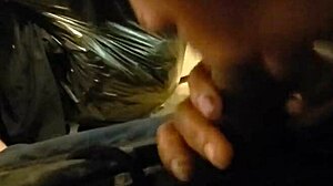 ebony swallowing cum, yum! 😋