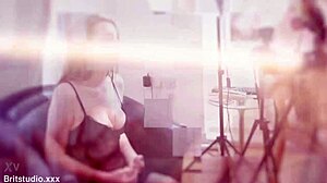 bisexual redheads switch up riding that cock in a steamy british ffm threesome with creampie finish