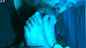 I Feel So Desperate Craving Brunette Latina Pussy and Feet with Wet Licking Fetish Domination Using Toys and Vibrator