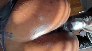 Str8rich just dives into this hot ebony Atlanta baddie's wet tight creamy pussy for a wild ride.