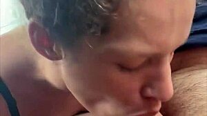 Busty petite 18+ hooker fucks in public then watches as she takes a load of cum in her mouth