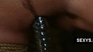 Cumming in bondage with hardcore babe bound in extreme bdsm pain and orgasm