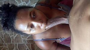 What if my Brazilian aunt caught me masturbating and took my cock deep?